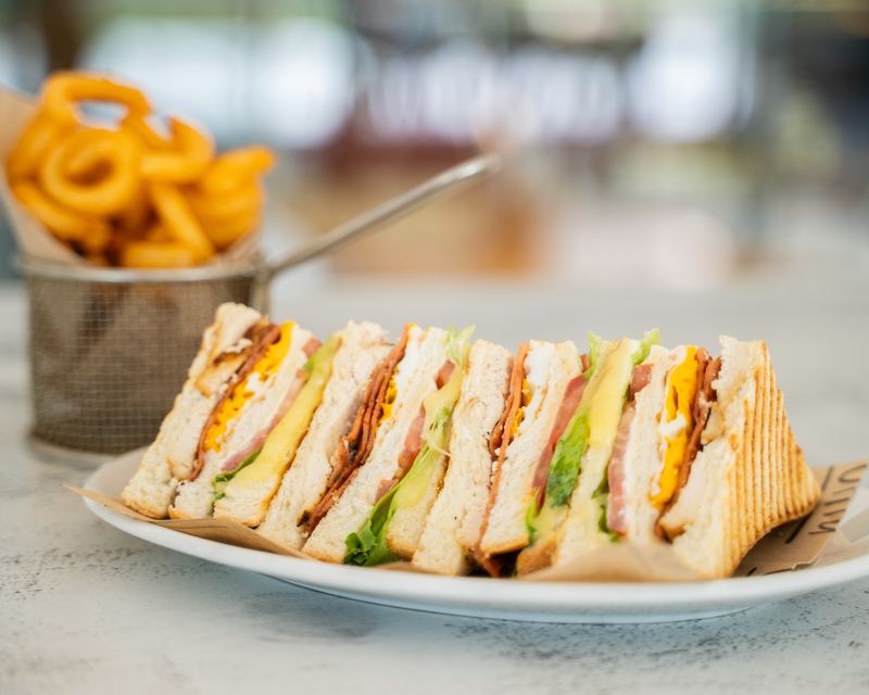 Ultra Club Sandwich at Ultra Brasserie