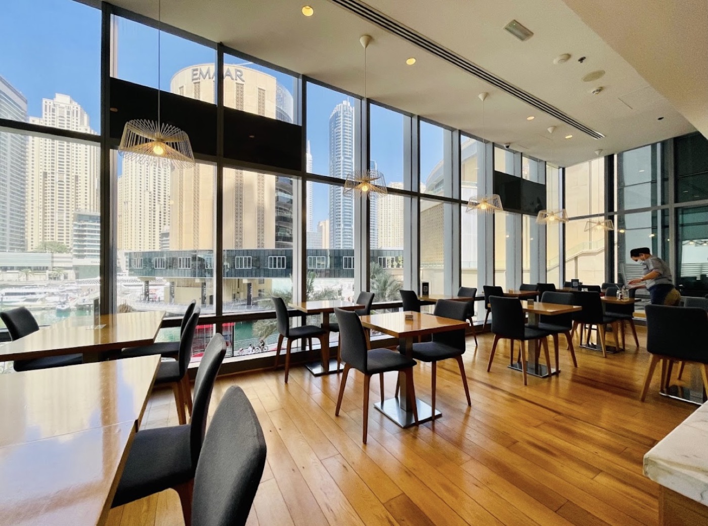 Ultra Brasserie at Marina Plaza, overlooking Dubai Marina